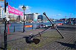 Old anchor on Bristol Harbour, Bristol, England, United Kingdom, Europe