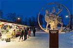 Winter market, Jokkmokk, Lapland, Arctic Circle, Sweden, Scandinavia, Europe