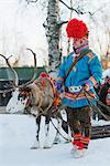 Ethnic Sami people at winter festival, Jokkmokk, Lapland, Arctic Circle, Sweden, Scandinavia, Europe