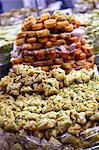 Baklava, an Arab sweet pastry at a shop in the Old City, Jerusalem, Israel, Middle East