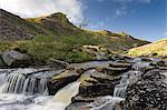 The rocky River Tavy flowing swiftly along Tavy Cleave in Dartmoor National Park, Devon, England, United Kingdom, Europe