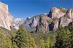 El Capitan rising above Yosemite Valley from Tunnel View, Yosemite National Park, UNESCO World Heritage Site, California, United States of America, North America