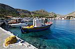 View of harbour, Kastellorizo (Meis), Dodecanese, Greek Islands, Greece, Europe