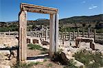 Ruined colonnaded Main Street, Patara, near Kalkan, Lycia, Antalya Province, Mediterranean Coast, Southwest Turkey, Anatolia, Turkey, Asia Minor, Eurasia