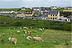 Scenic view of the coastal village of Doolin, Republic of Ireland