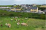 Scenic view of the coastal village of Doolin, Republic of Ireland