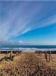 Sandy Beach with Breaking Waves, Majorca, Balearic Islands, Spain