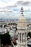 Overview of Paris from the dome of Sacre Coeur. La Defense in the background.