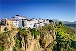 Ronda, Spain buildings on the Tajo Gorge.