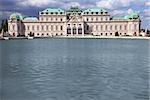 Vienna, Austria - Belvedere Palace building. The Old Town is a UNESCO World Heritage Site.