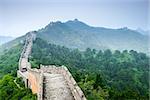 Great Wall of China at Jinshanling sections.