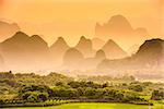 Karst Mountains of Guilin, China.