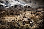 Scottish Highlands Landscape. Mountain range, UK