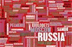 Russia as a Country Abstract Art Concept