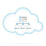 Cloud Computing Icon isolated on white
