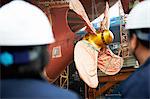 Detail of ship in shipyard, GoSeong-gun, South Korea