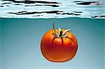 Tomato underwater