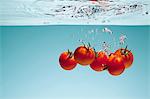 Tomatoes underwater