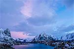 Mountains scenery, Reine, Lofoten, Norway