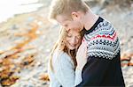 Young couple on beach