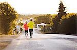 Young couple jogging