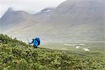 Hiker in mountains