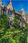 Close-up of stone house, Bourton-on-the-Water, Gloucestershire, The Cotswolds, England, United Kingdom