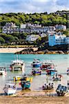 Boats by Shore, St Ives, Cornwall, England, United Kingdom