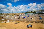 Boats at Low Tide, St Ives, Cornwall, England, United Kingdom