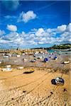 Boats at Low Tide, St Ives, Cornwall, England, United Kingdom