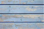 Weathered Blue Painted Wood Boards, Andernos, Gironde, Aquitaine, France