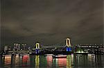 Night view of Odaiba bay, Tokyo, Japan