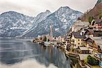 View of Hallstatter See waterfront, Hallstatt, Austria