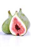 Figs on white background - studio shot