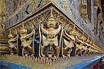 Thailand, Bangkok City, The Royal Palace, Wat Phra Kaew,detail