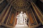 France,Paris. 8th arrondissement. Madeleine Church. Sculpture "The Baptism of Christ."