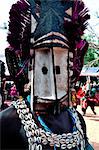 Mali, Dogon country, villages along Bandiagara cliff, Dogon ethnic masks