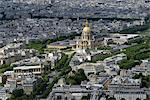 Europe, France, Les Invalides in Paris and its golden dome. The Church of St. Francis Xavier on the left