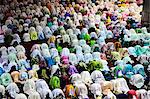 Women praying inside Istiqlal Mosque or Masjid Istiqlal , the biggest mosque of South East Asia ,in Jakarta, Java island, Indonesia, South East Asia