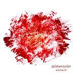 Abstract watercolor art hand paint isolated on white background. Watercolor stains. Square watercolour banner