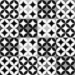 Black and white geometric pattern