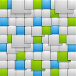 Abstract squares background. Vector design