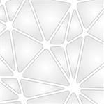Grey tech background with geometric shapes. Vector design