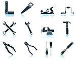 Set of tools icon. EPS 10 vector illustration without transparency.