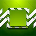 Green abstract geometric corporate background. Vector design