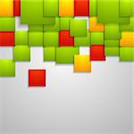 Abstract bright squares background. Vector design