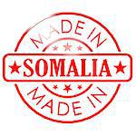Made in Somalia red seal image with hi-res rendered artwork that could be used for any graphic design.