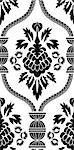 Damask seamless pattern. EPS 10 vector illustration without transparency.