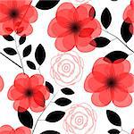 Floral Seamless Pattern Background Vector Illustration EPS10