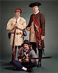 1700s 1776 COLONIAL MILITIAMEN OF THE AMERICAN REVOLUTION WAR OF INDEPENDENCE